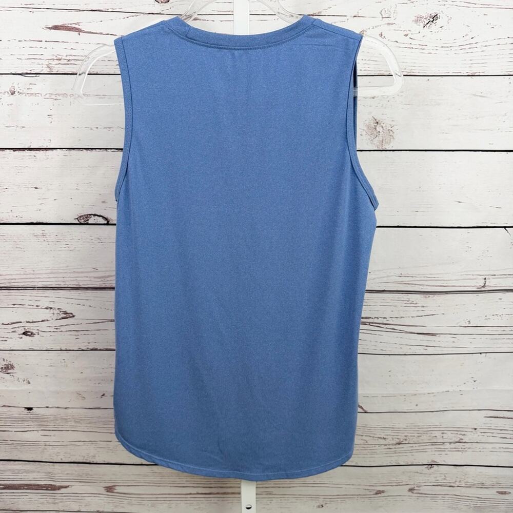 Sleeveless Blue Performance Activewear Tank Top Size Large - Picture 2 of 5